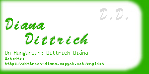 diana dittrich business card